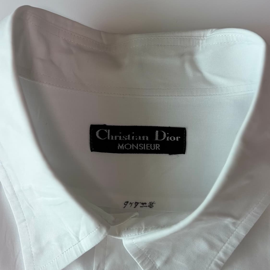 크리스챤 디올 무슈 자수 로고 포켓 화이트 셔츠 상품이미지2
