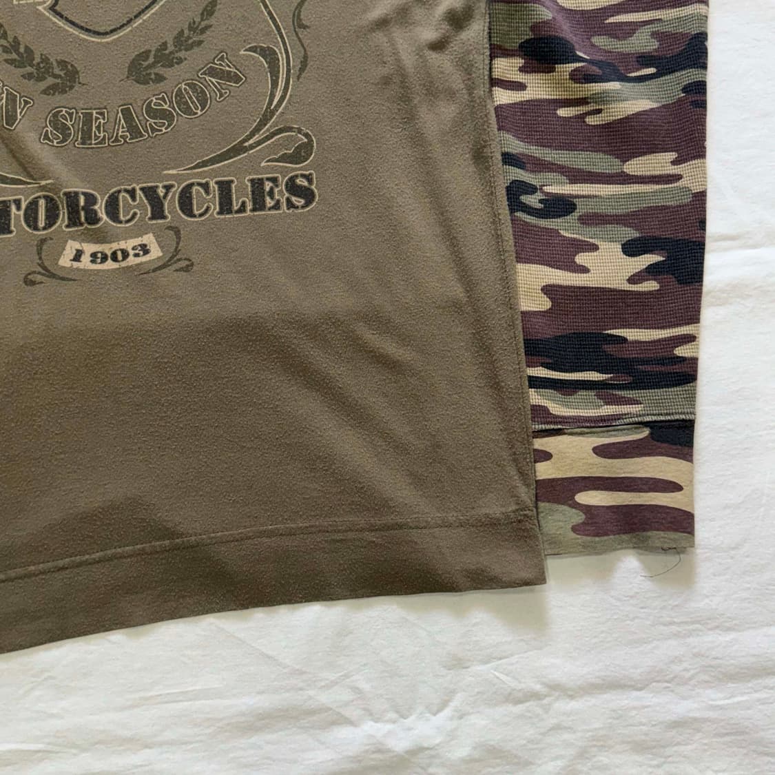 할리데이비슨 카모 롱슬리브 긴팔 티셔츠 상품이미지2