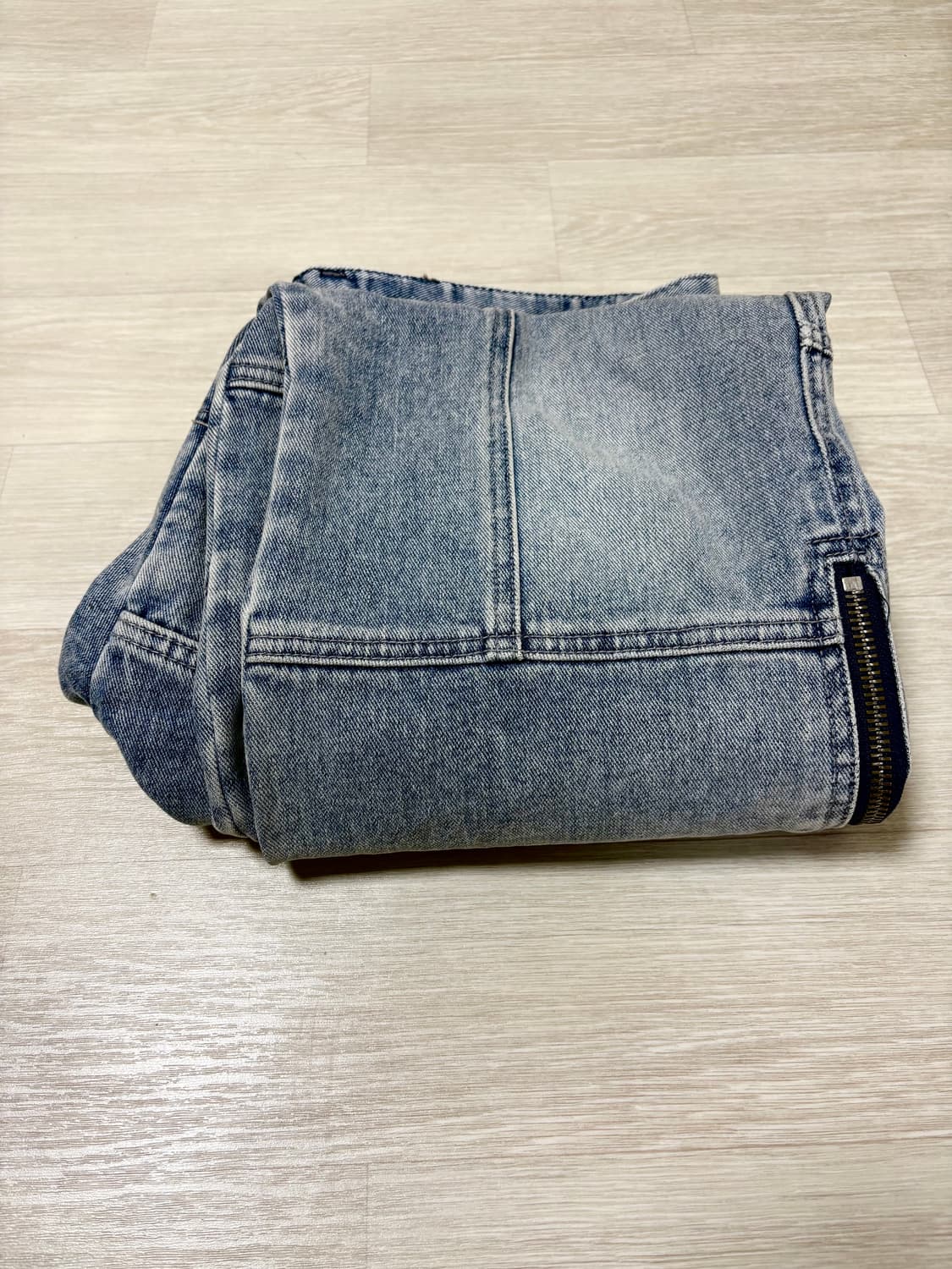 앤더슨벨 블리치 워시드 지퍼 진 상품이미지4