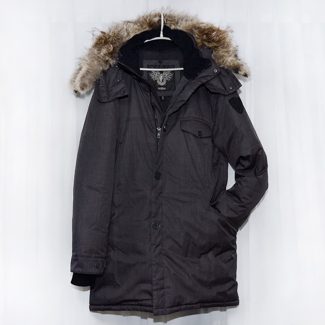 노비스 조한 헤비다운 롱패딩 파카 스틸그레이 (L / 105+) 상품이미지1