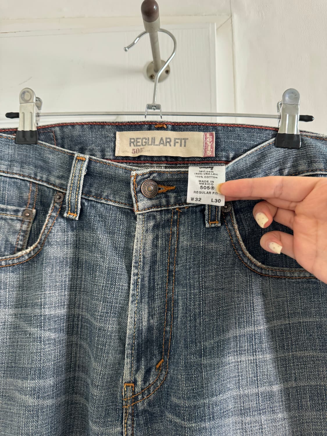 리바이스 505 레귤러핏 데님 상품이미지4