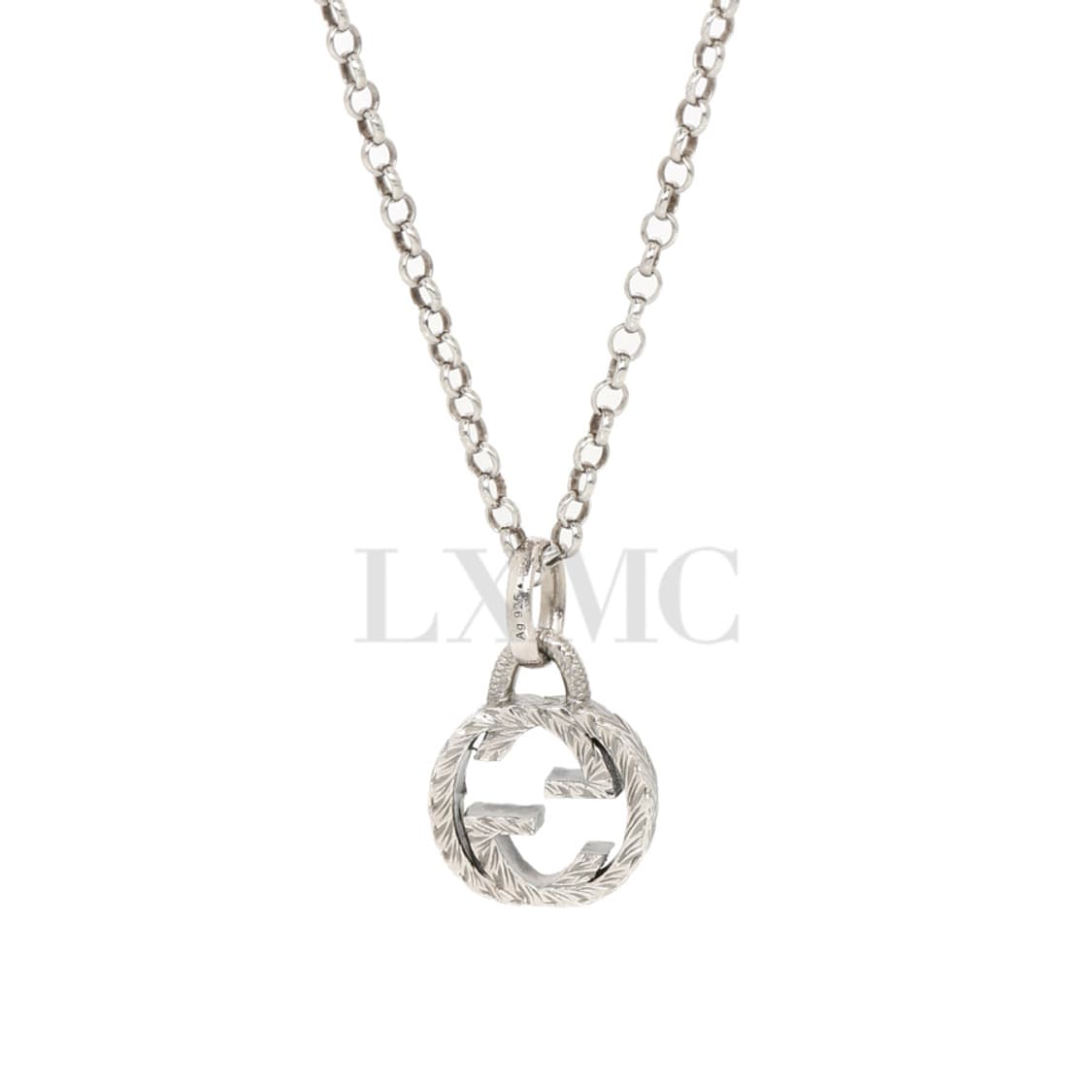 구찌 인터로킹 실버목걸이 GG로고 체인 네크리스 455535 상품이미지3