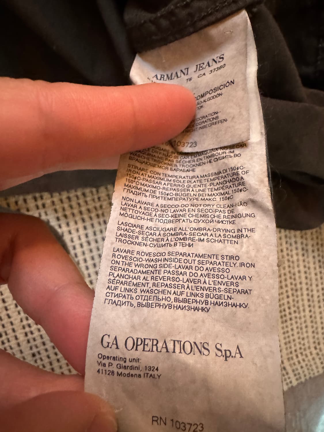 00s 아르마니 진스 밀리터리 필드 자켓 상품이미지6