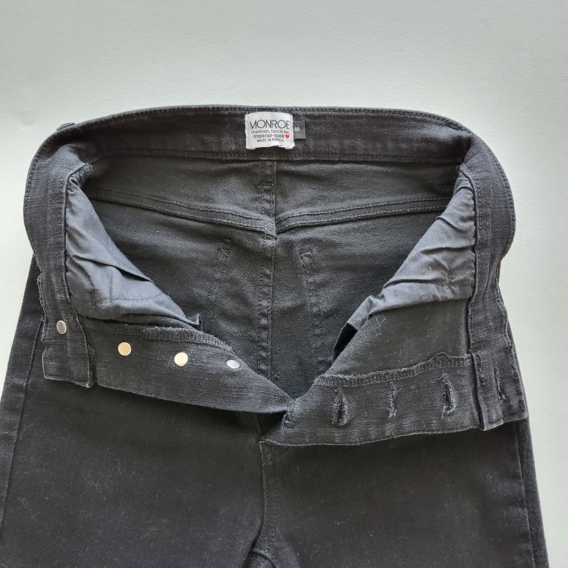 언발  3부  데님 반바지   판매합니다 
 상품이미지4