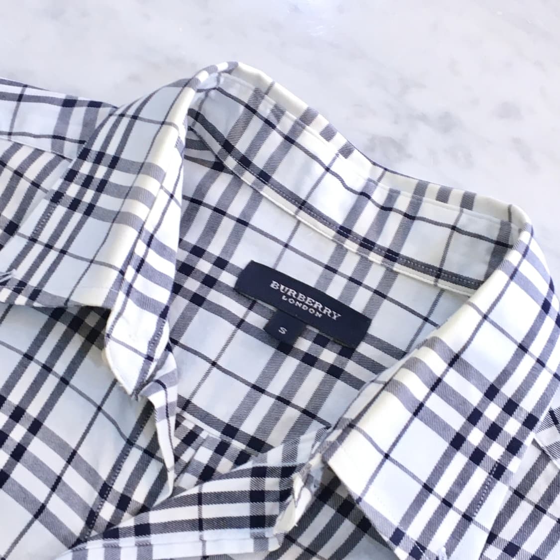 라이트 블루 노바 체크 셔츠 남자 102 105 여성F 상품이미지5