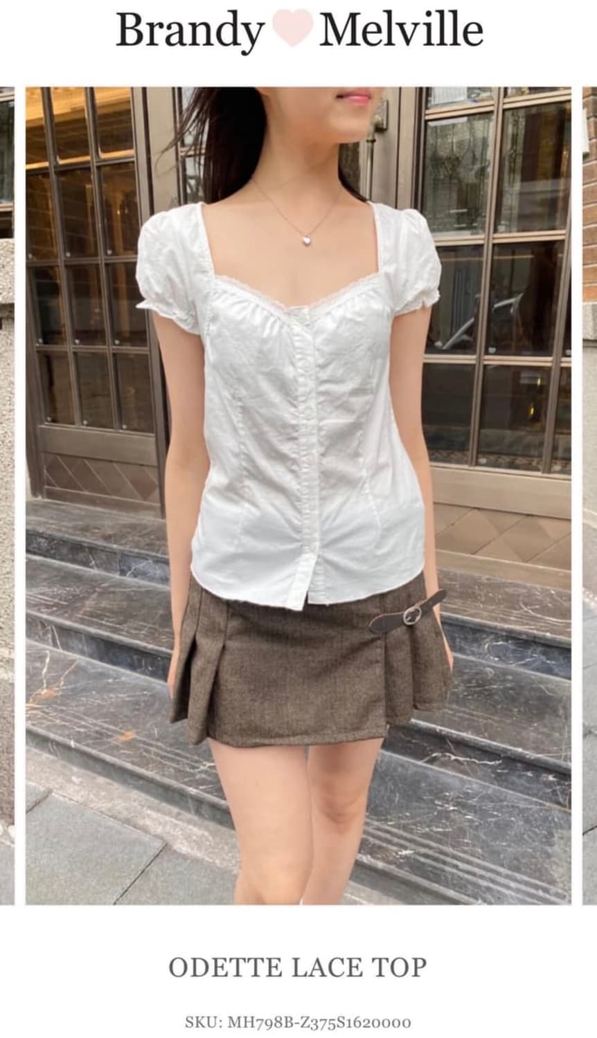 브랜디멜빌 ODETTE LACE TOP 퍼프 블라우스 상품이미지1