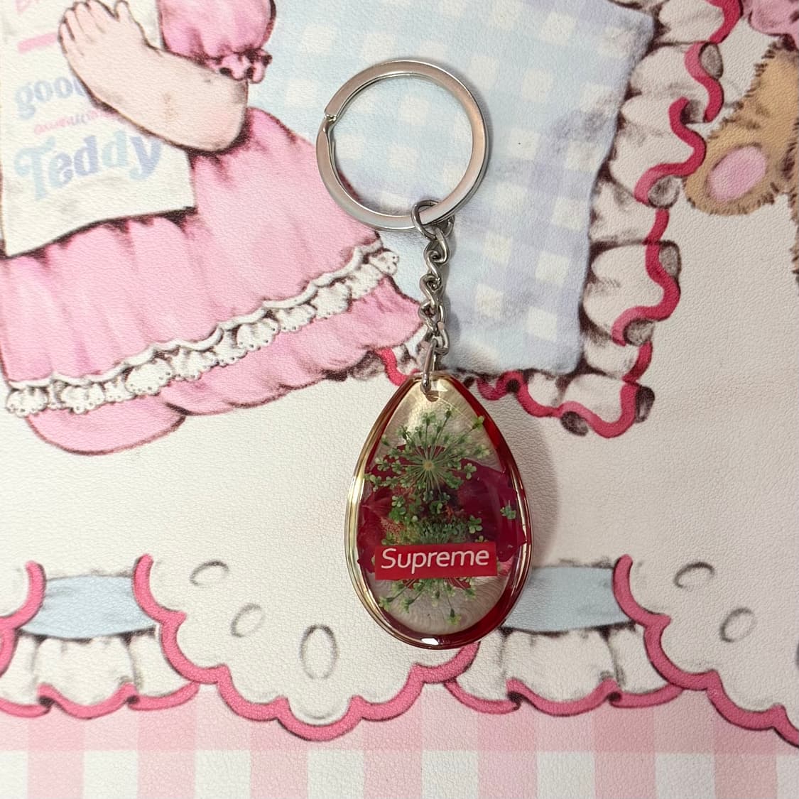 슈프림 장미 키체인 상품이미지2
