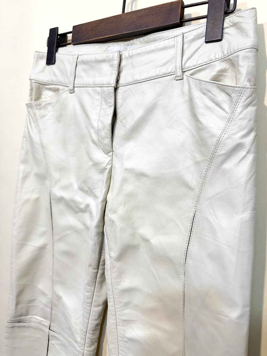 RITSUKO SHIRAHAMA 레더 팬츠 로우라이즈(28) 상품이미지1