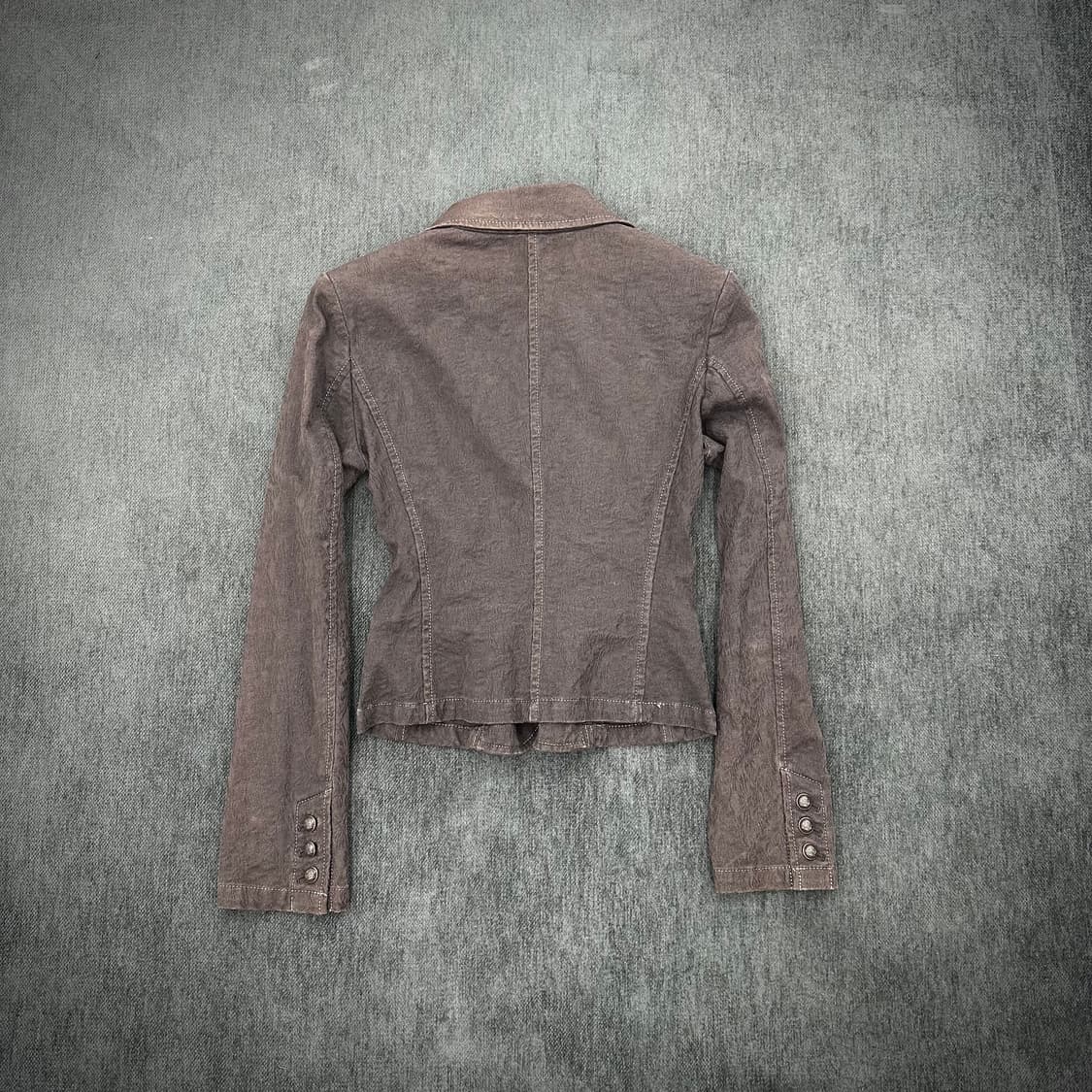Deepbrown Paisley texture tailer jacket 상품이미지5