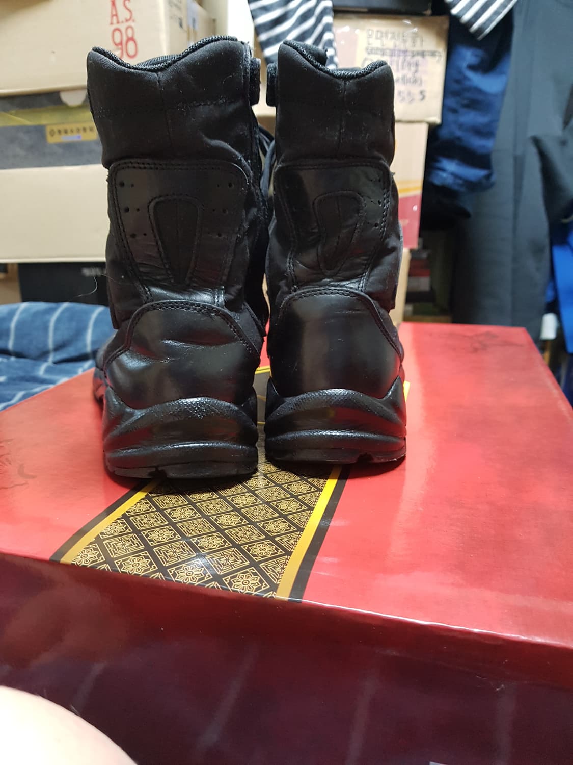 트렉스타 검정색 택티컬 워커 지퍼 부츠 260R 판매 상품이미지3