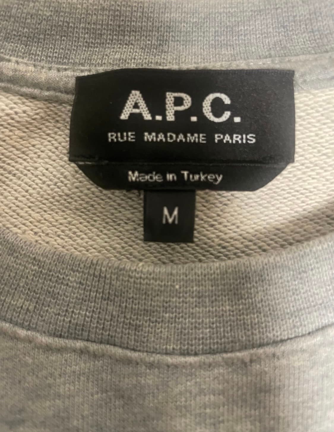 아페쎄 맨투맨 M 상품이미지2