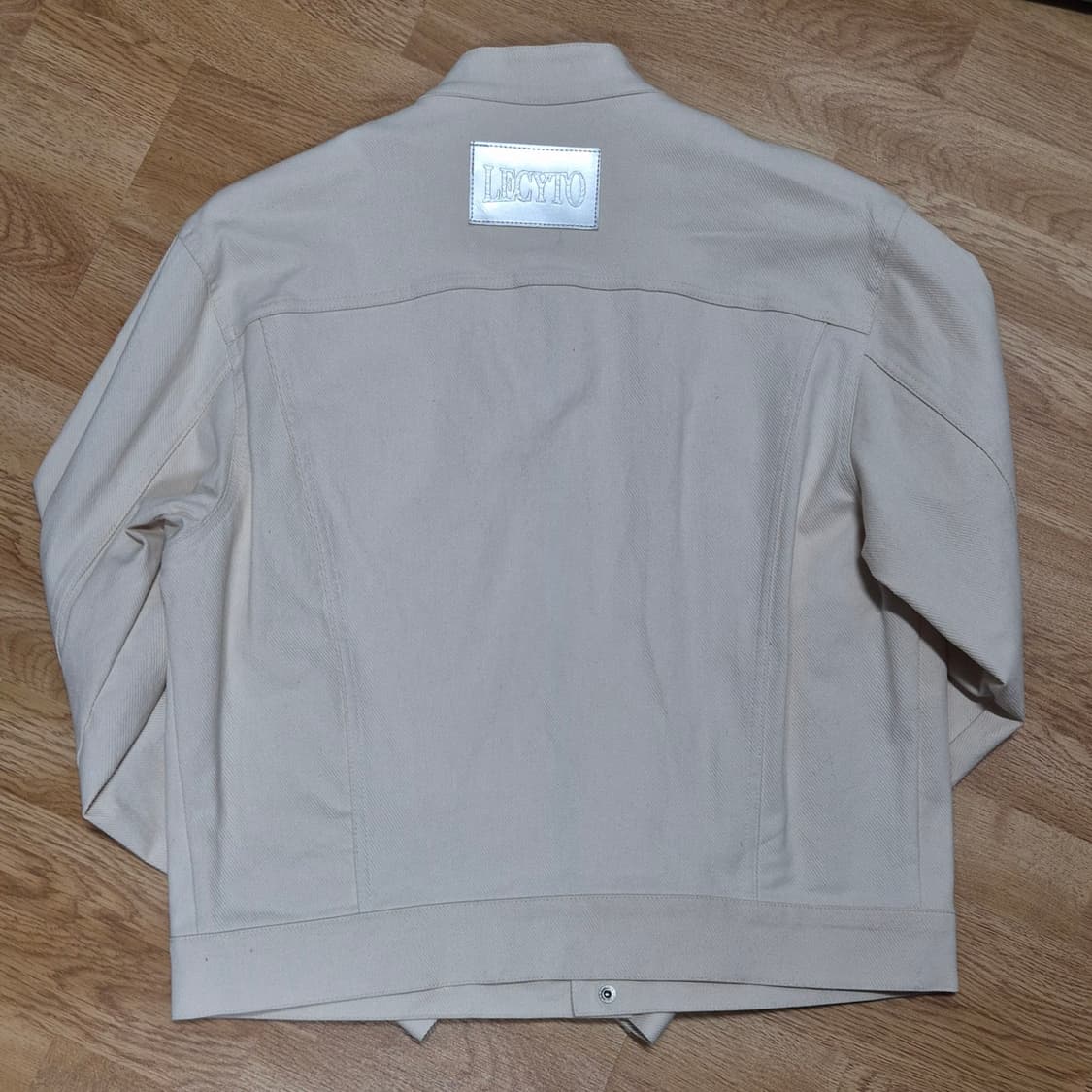 LECYTO BIKER COTTON JACKET_IVORY 상품이미지3