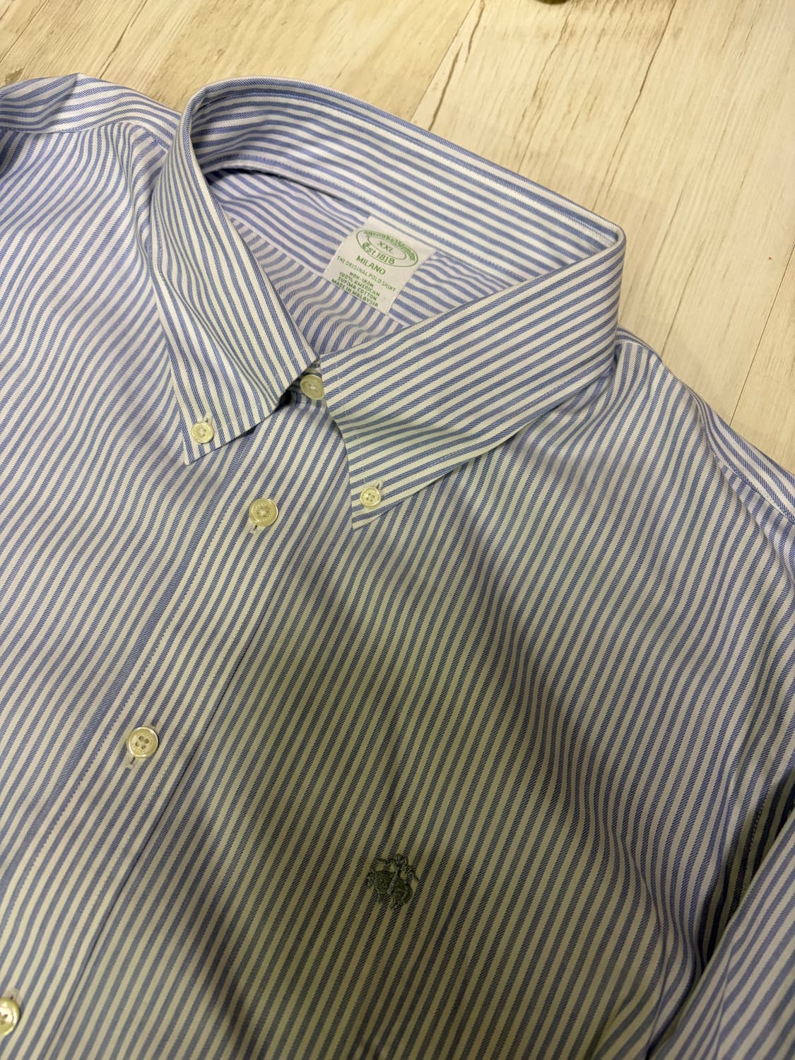 [XXL] 브룩스 브라더스 스트라이프 셔츠 새상품 상품이미지1