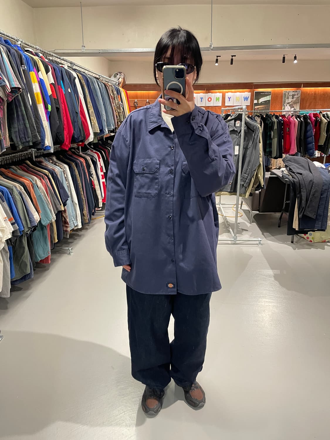 디키즈 워크 셔츠(네이비)   상품이미지5