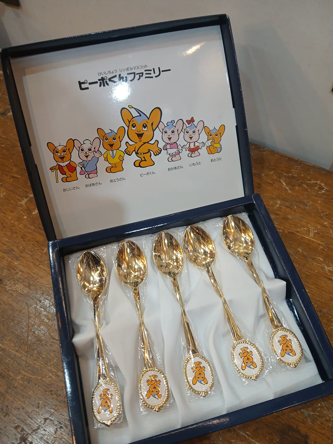 일본 삐뽀군 캐릭터 티스푼셋트 상품이미지1