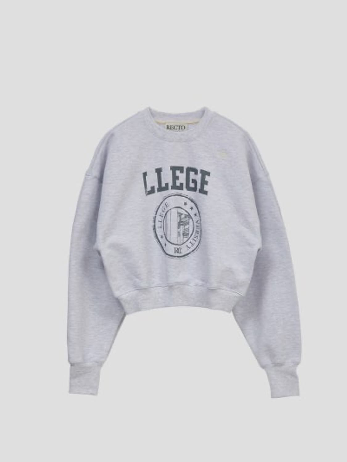 렉토 맨투맨 멜란지그레이 상품이미지2