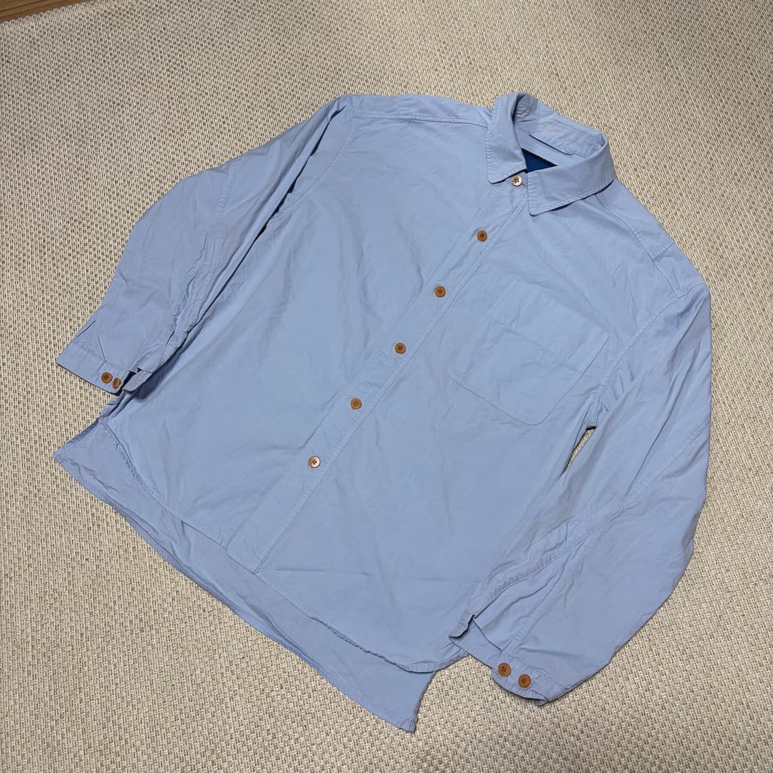 도큐먼트 OXFORD CHAMBRAY SET UP SHIRT 상품이미지3