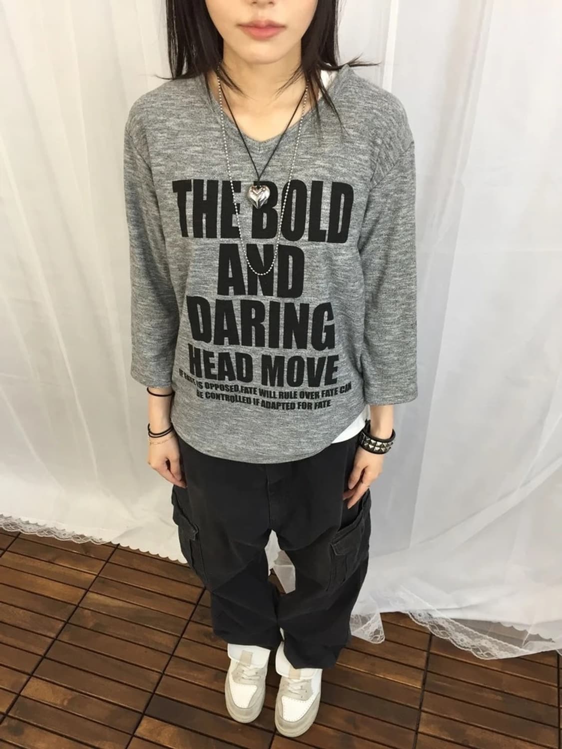 JPN Anti-Label Jean Graphic V-Neck Tee 상품이미지2