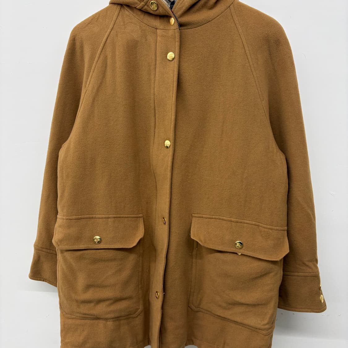 버버리 브라운 후드 코트 여/M 상품이미지2