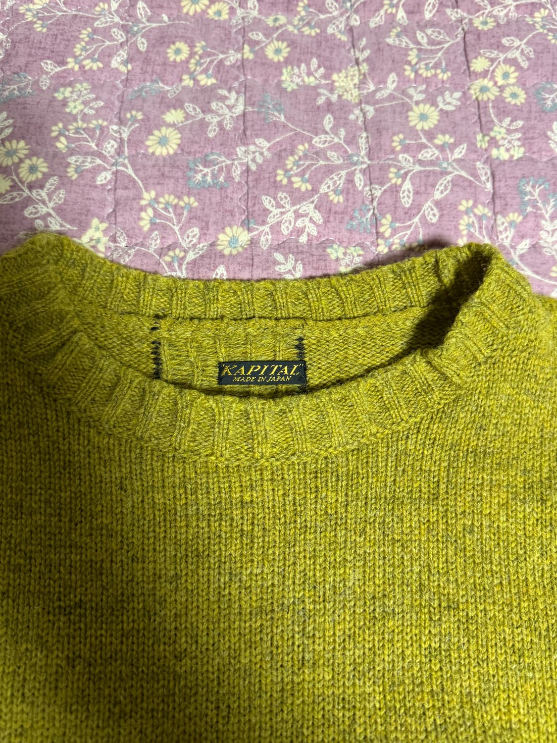 5G 울 크루넥 머스타드 상품이미지4