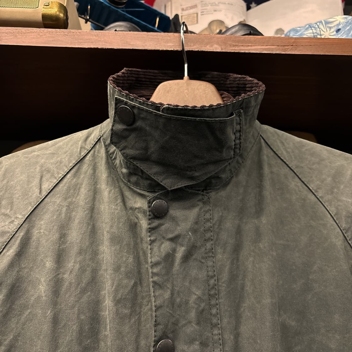 신형라벨 바버 오리지널 타탄체크 라이닝 비데일 코튼 왁스자켓 N937 상품이미지6