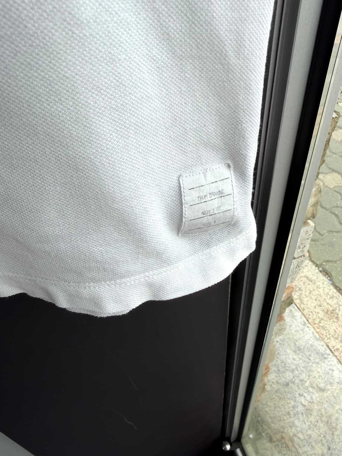 4/ 톰브라운 RWB 포켓트리밍 코튼 져지 반팔 상품이미지6