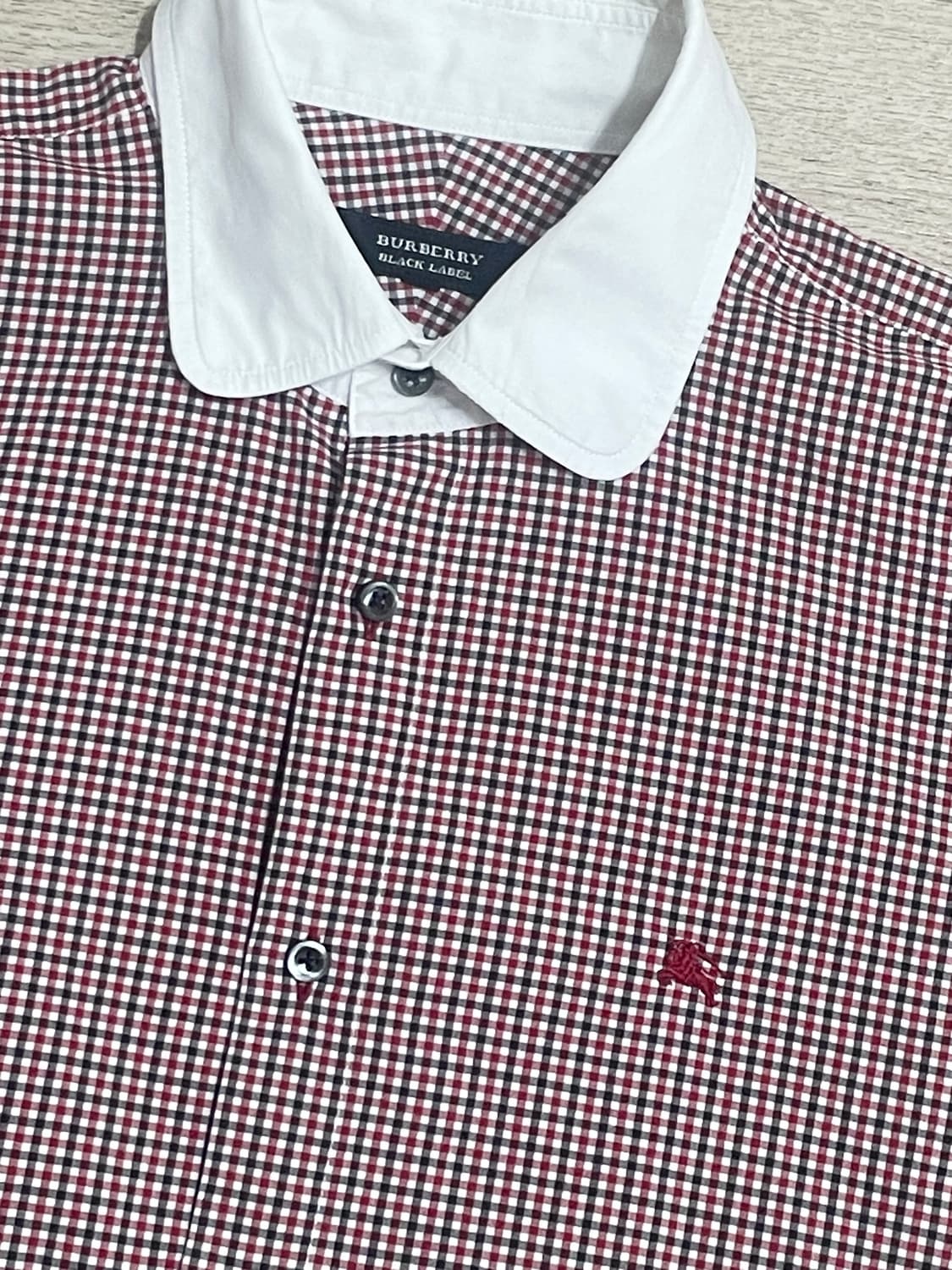 버버리 블랙라벨 슬림핏 깅엄체크셔츠 상품이미지3