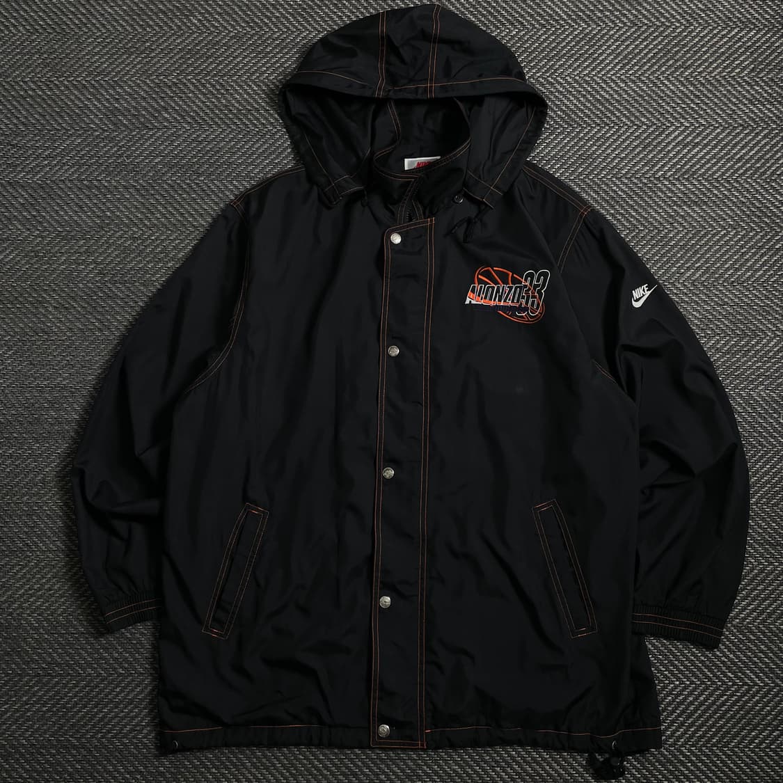 90s 나이키 올드스쿨 알론조 모닝 빅로고 박시핏 바람막이y 4322 상품이미지4