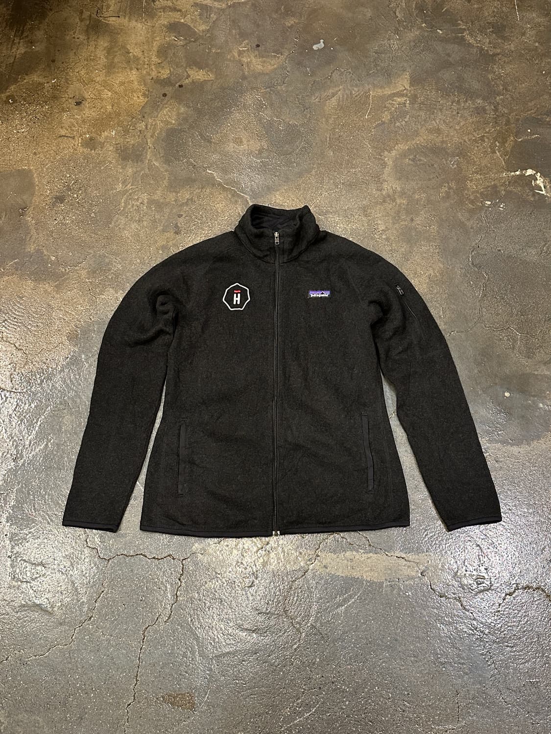 우먼즈 파타고니아 블랙 플리스 후리스 자켓 L 상품이미지1