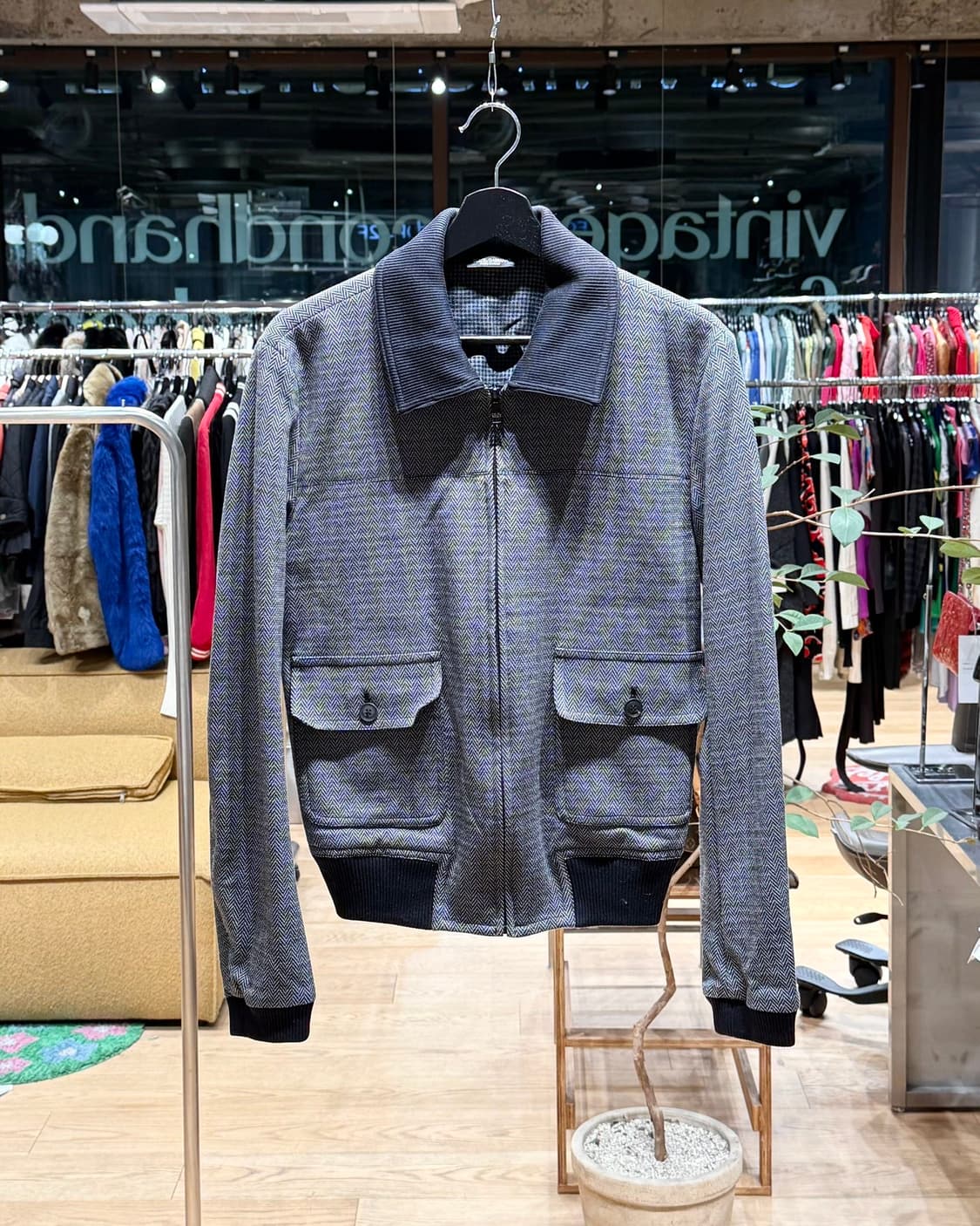 돌체앤가바나 블랙 자가드 G-1 블루종 자켓 상품이미지1