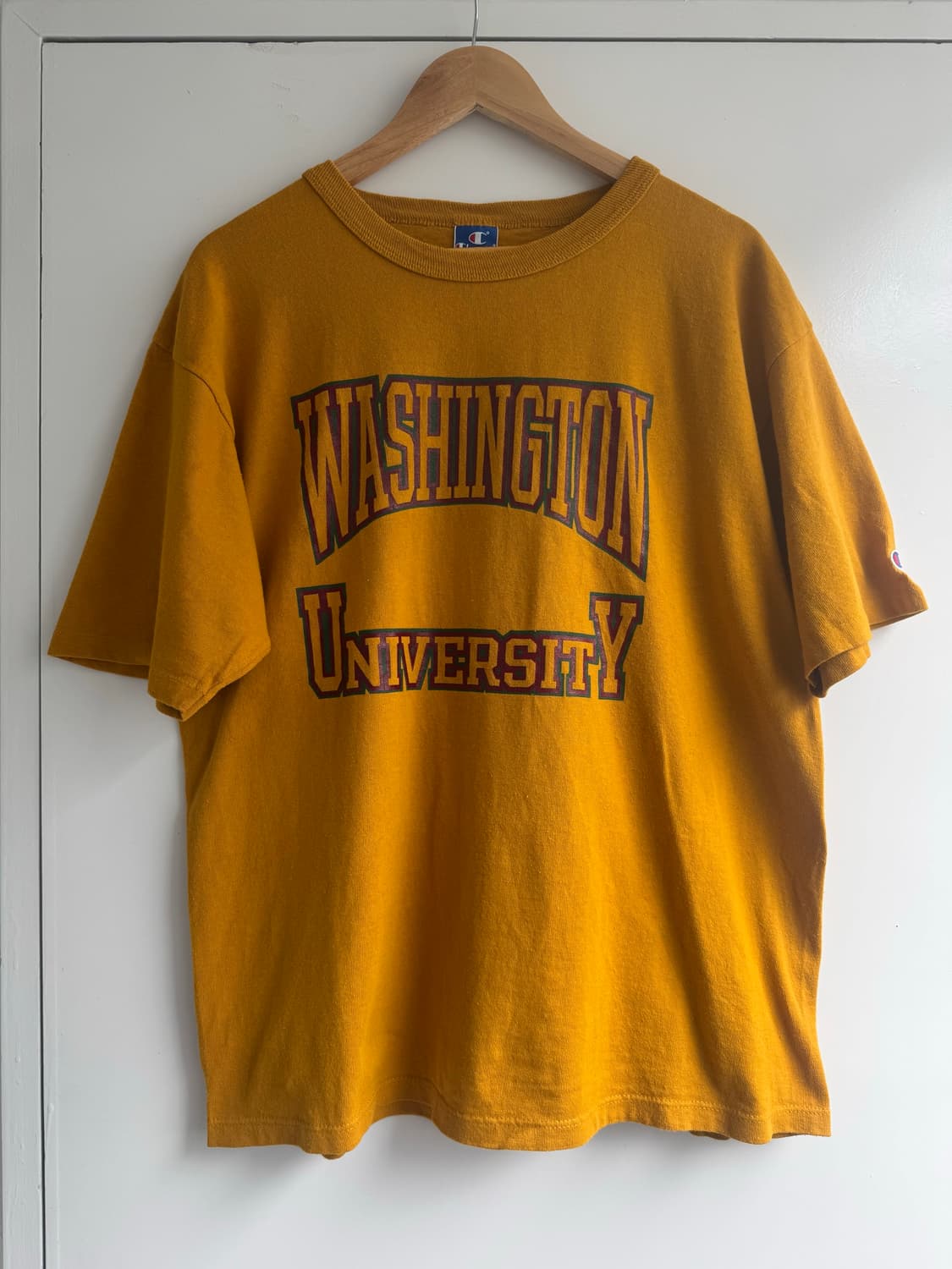 90s Champion 'washington univ' T shirt 상품이미지1