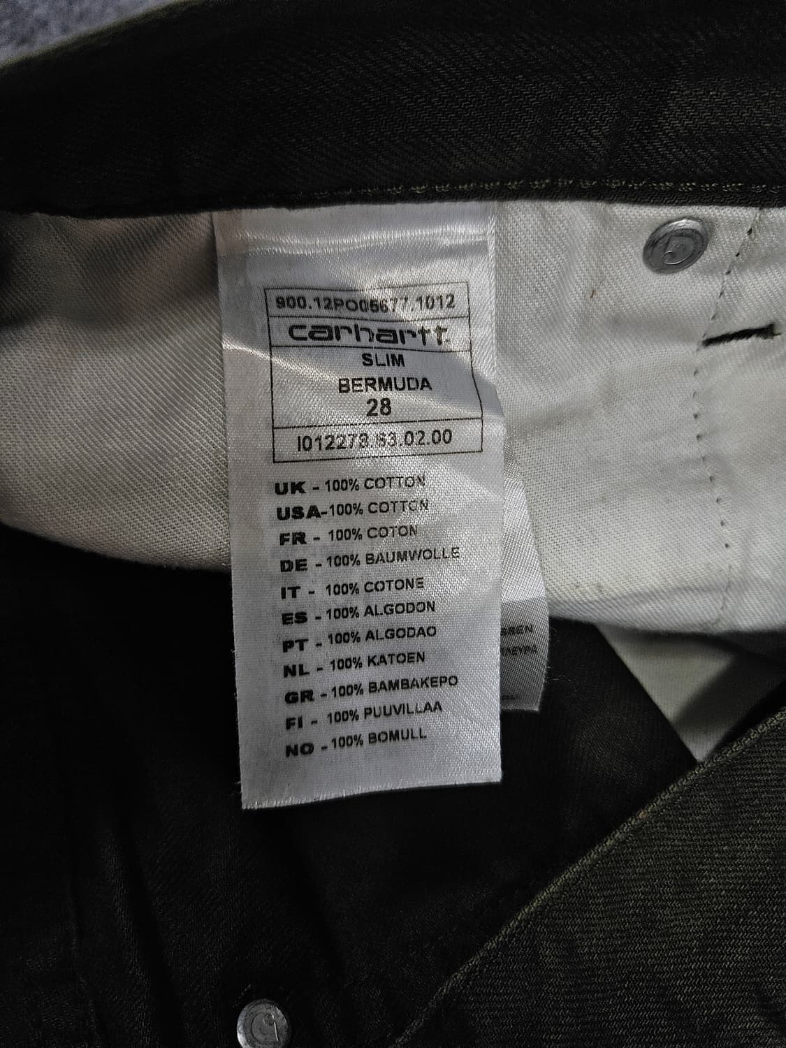 칼하트 USA 오리지날 워크 버뮤다 팬츠 급처 상품이미지5