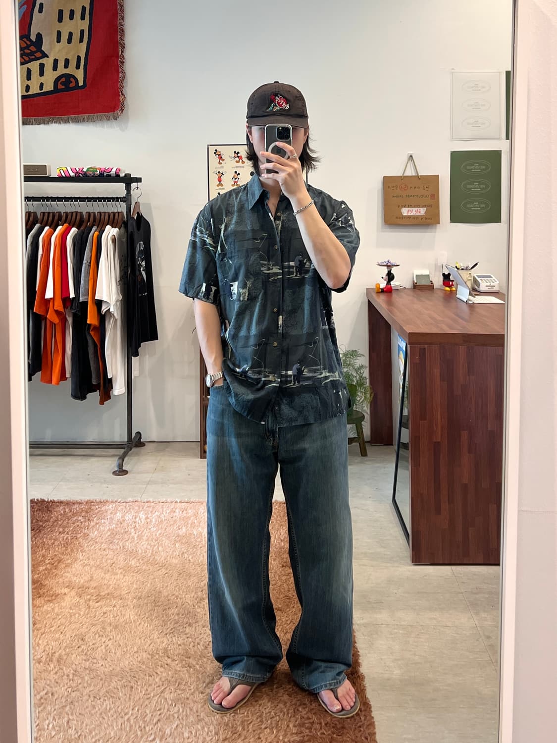00s Pendleton 펜들턴 빈티지 피싱 반팔 셔츠 상품이미지2