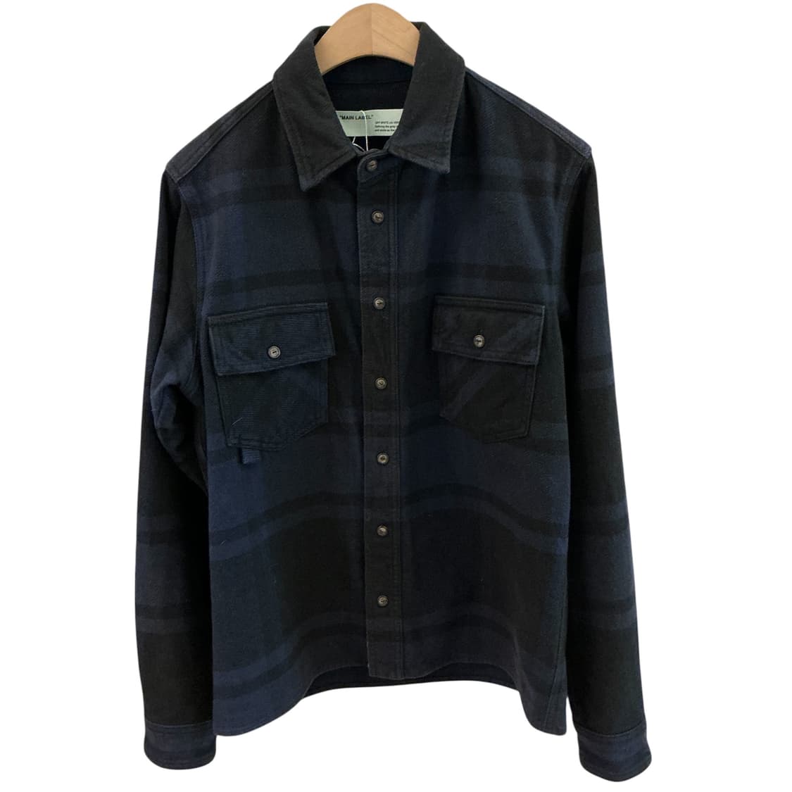 오프화이트 플란넬 셔츠 상품이미지1