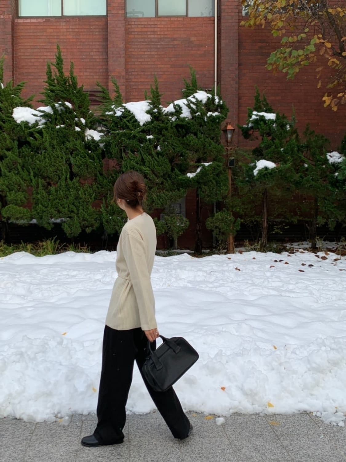 yuere 유에르 툴시 청키 리브드 니트 상품이미지8