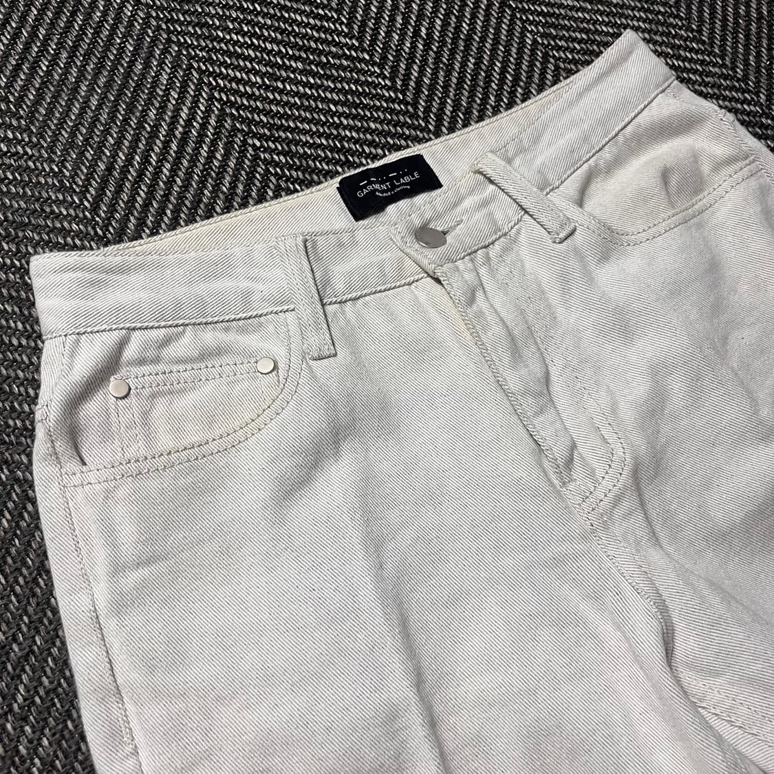 GARMENT LABLE 가먼트레이블 데님 턴업진  상품이미지2