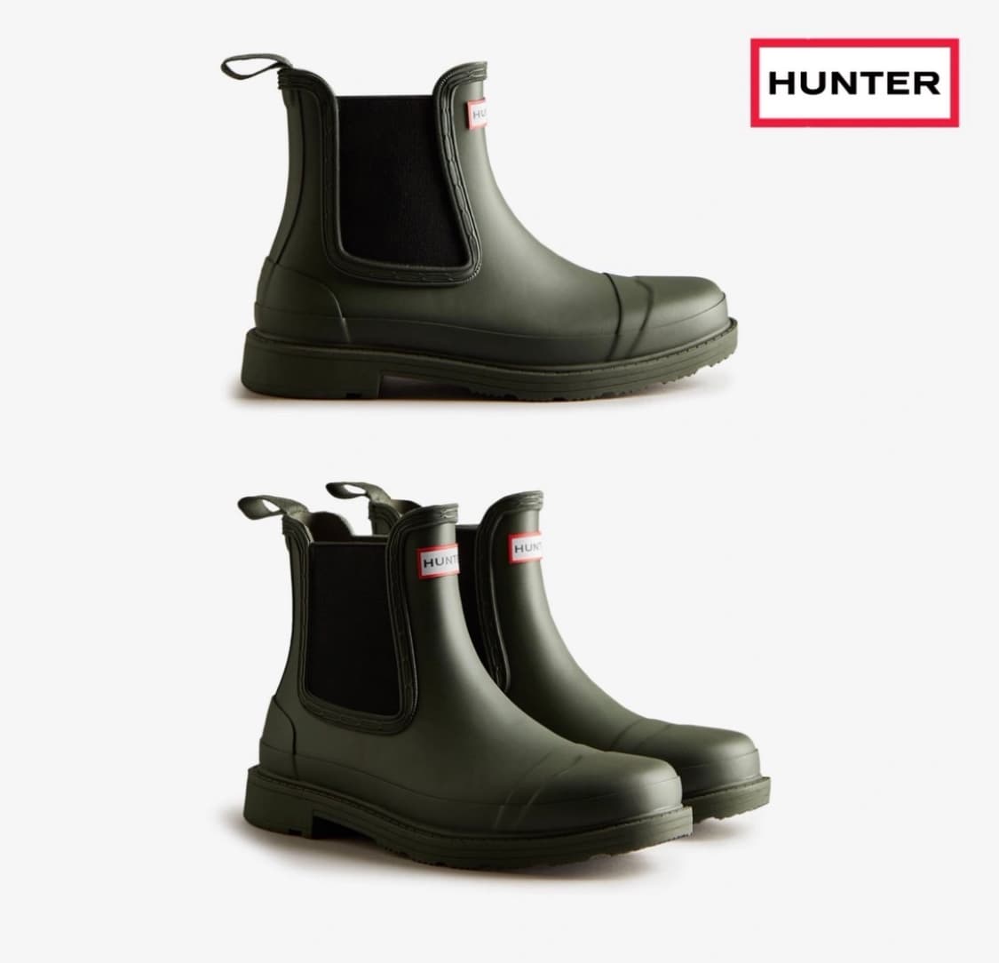 헌터 코만도 첼시 부츠 다크올리브 그린 상품이미지1
