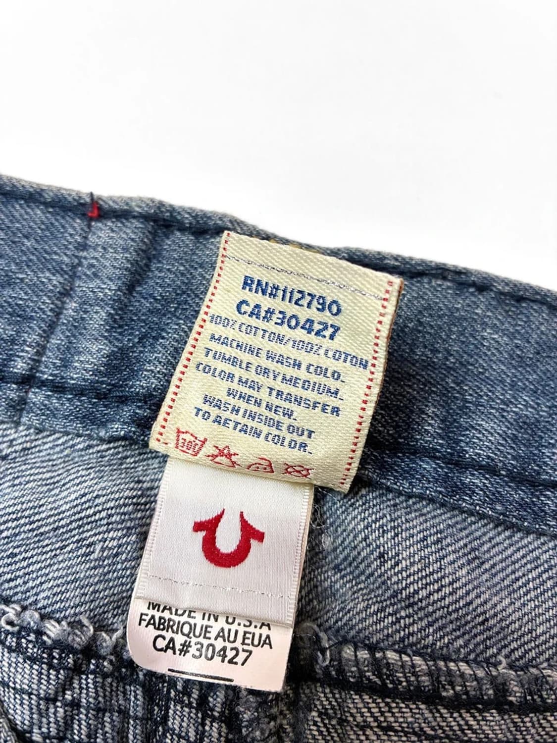 트루릴리젼 00s y2k USA 스트레이트 데님 팬츠 PN5275 상품이미지8