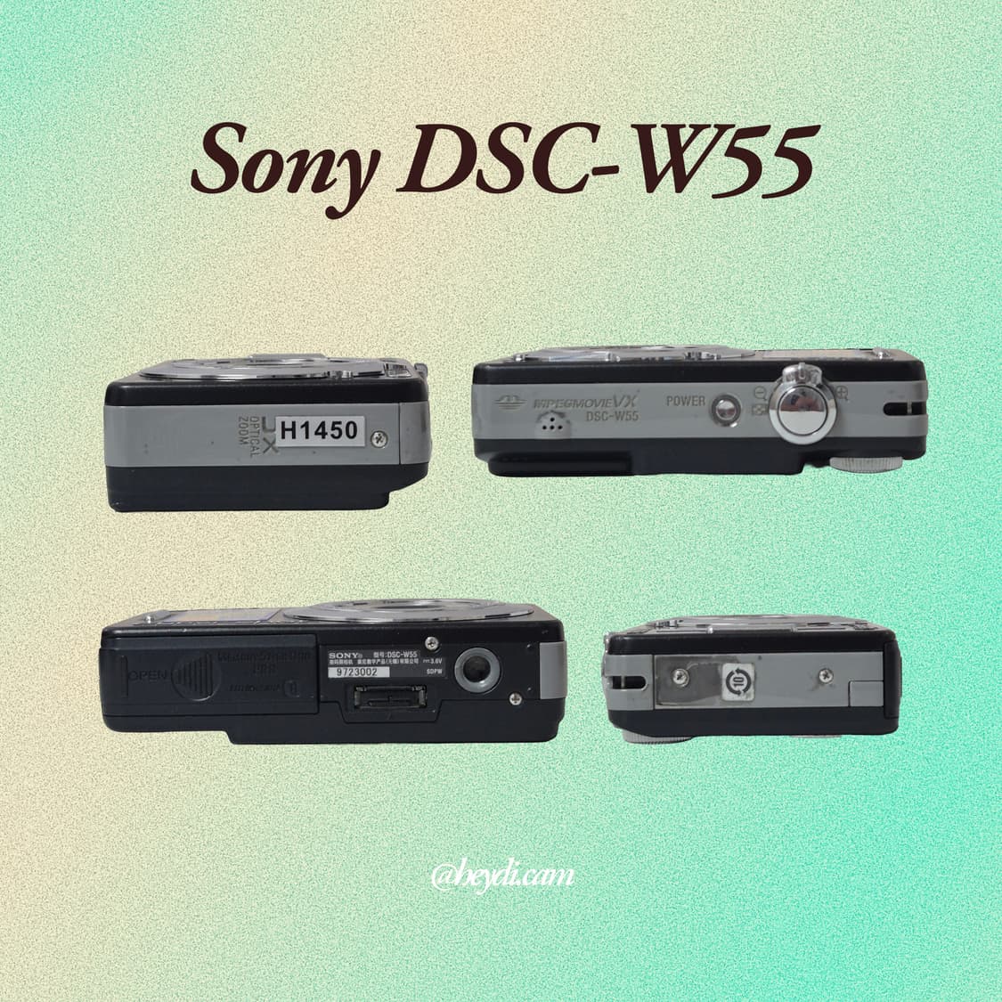 소니 사이버샷 W55 블랙 !! (Sony DSC-W55) 상품이미지3