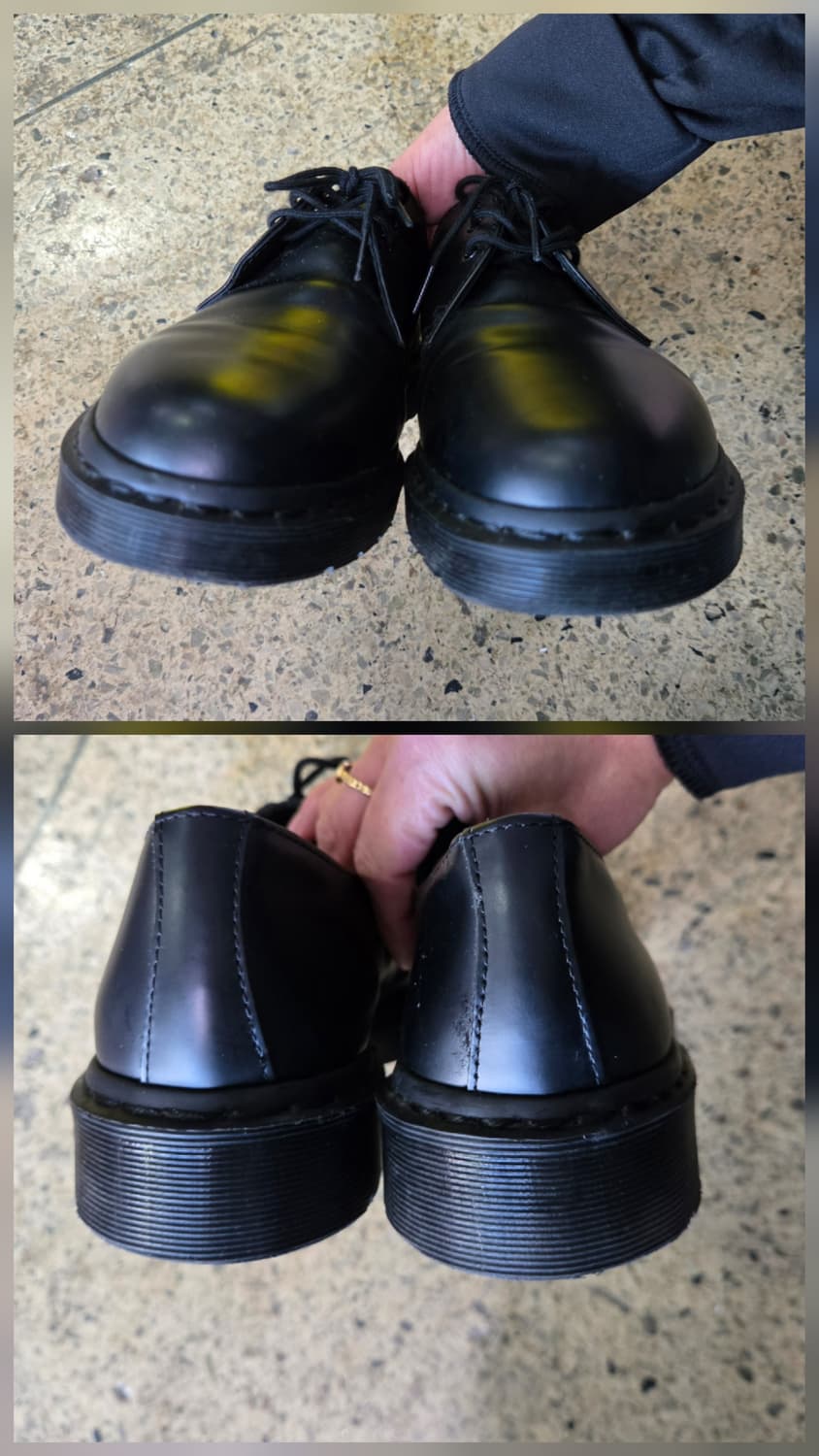 닥터마틴 블랙 더비 슈즈 1461 3홀 모노 블랙 상품이미지4