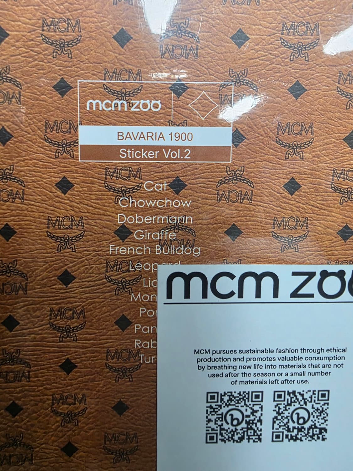 MCM 스티커 박스 ZOO 동물캐릭터 스티커 굿즈 YB56 상품이미지4
