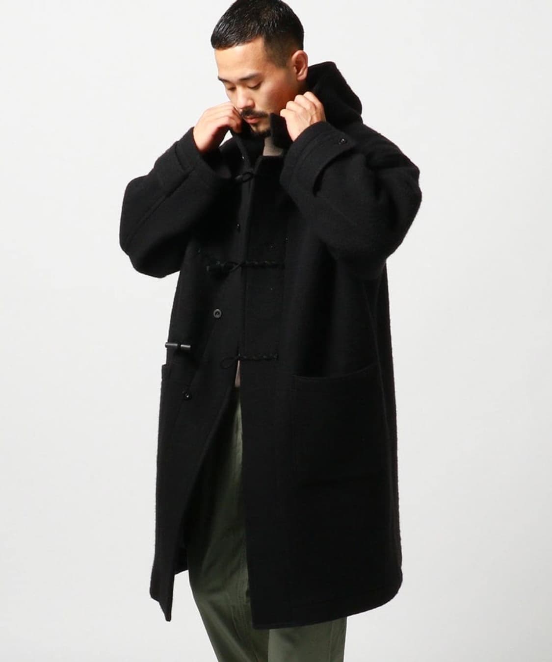 캡틴선샤인 블랙 더플코트 40 상품이미지7