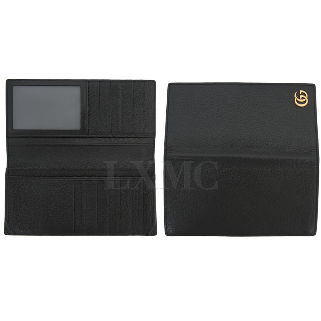 구찌 마몽 GG 골드 로고 블랙 마몬트 장지갑 436023 상품이미지7