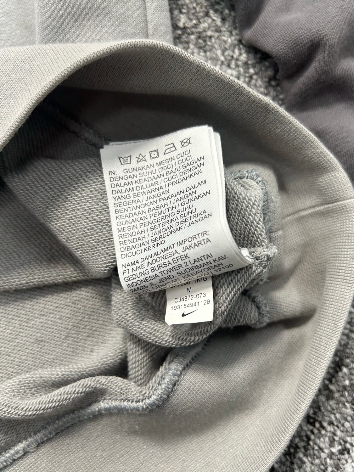 나이키 NSW 더블스우시 파티클 그레이 맨투맨 M 상품이미지6