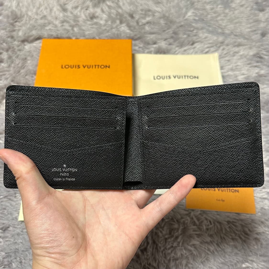 [풀구성] 루이비통 에삐 슬렌더 월릿 반지갑 블랙 상품이미지4