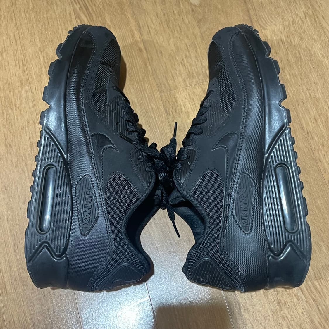 나이키 에어맥스90 올블랙 운동화 275 상품이미지6