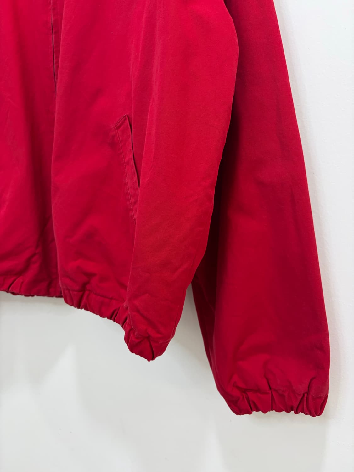 90s 폴로 레드 타탄체크 헤링턴 자켓 스윙톱 상품이미지5