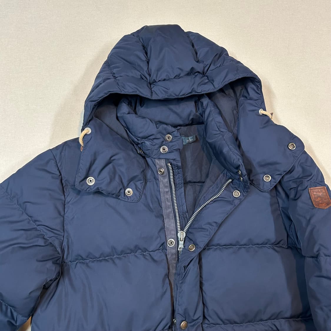 S) 폴로 랄프로렌 쿠키패치 오리털 덕다운 패딩 점퍼 상품이미지2