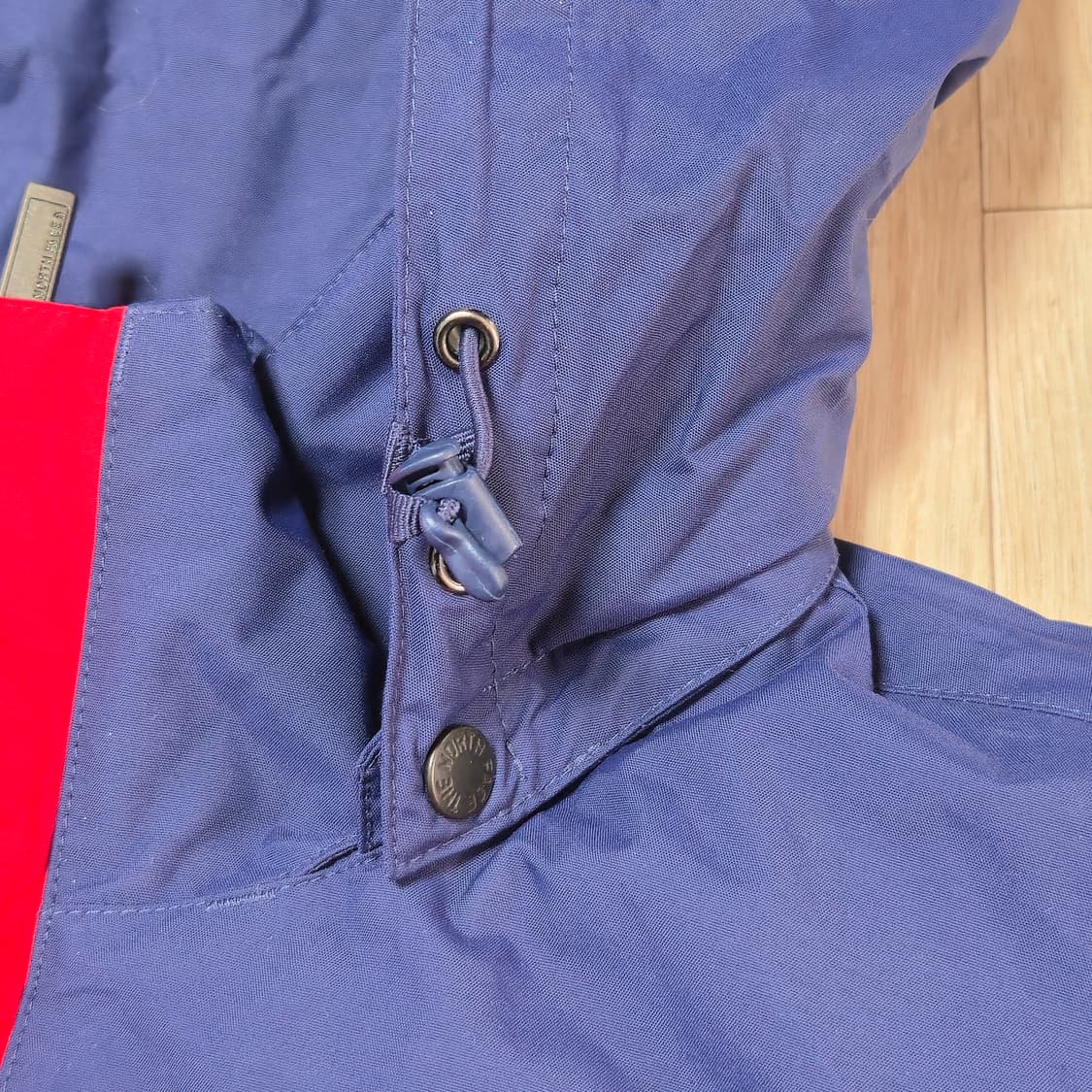 100) 노스페이스 레드 네이비 화이트라벨 바람막이 상품이미지3