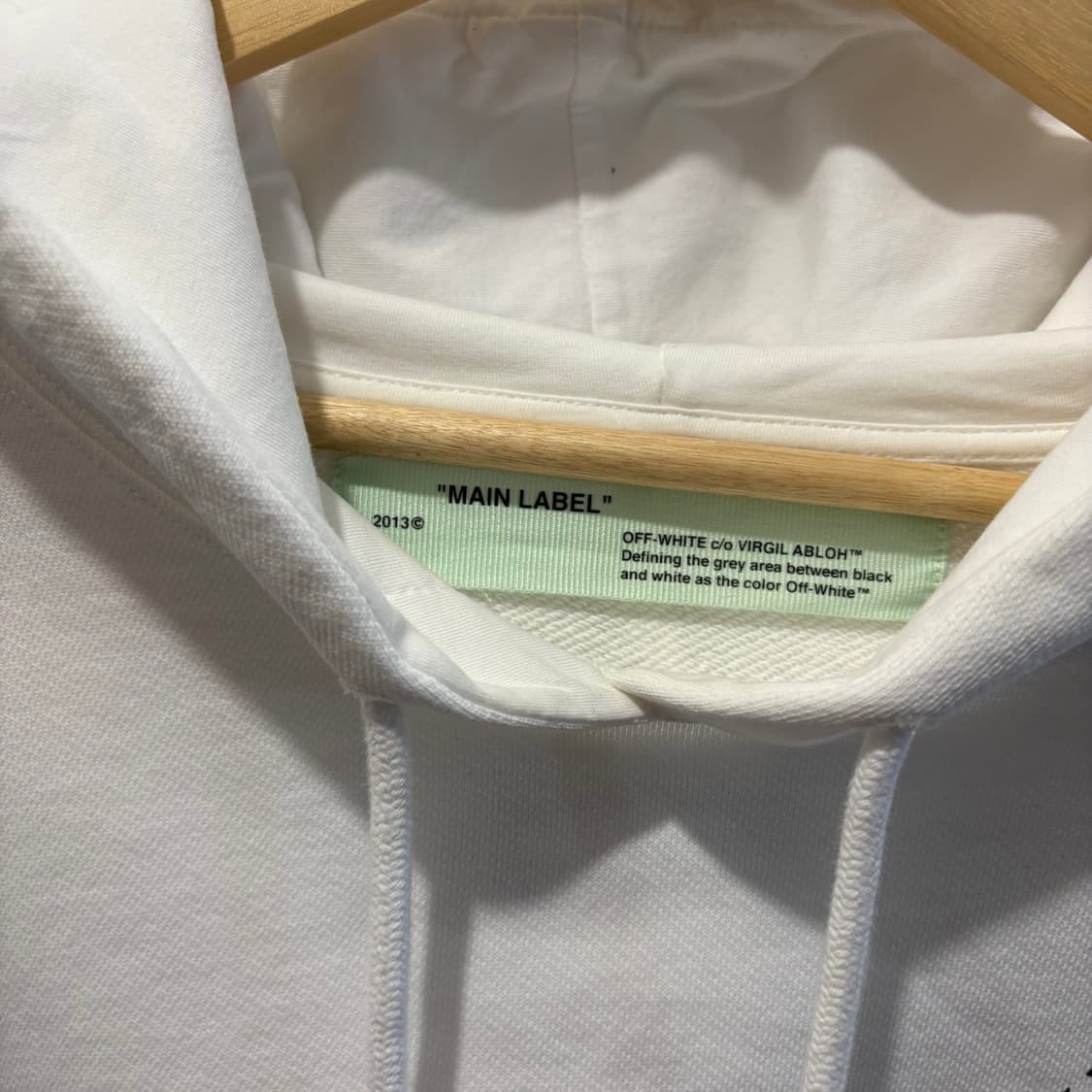 오프화이트 플라워 백로고 후드티 상품이미지4